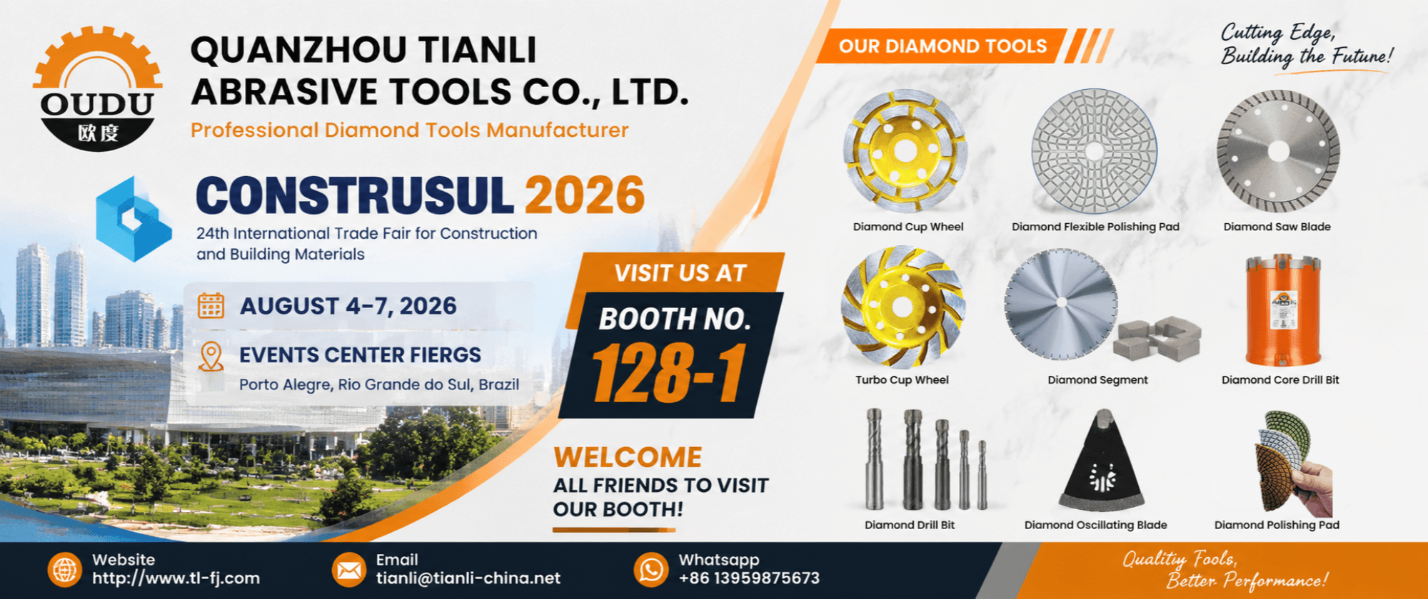 Quanzhou Tianli professional diamond tools and grinding abrasives banner