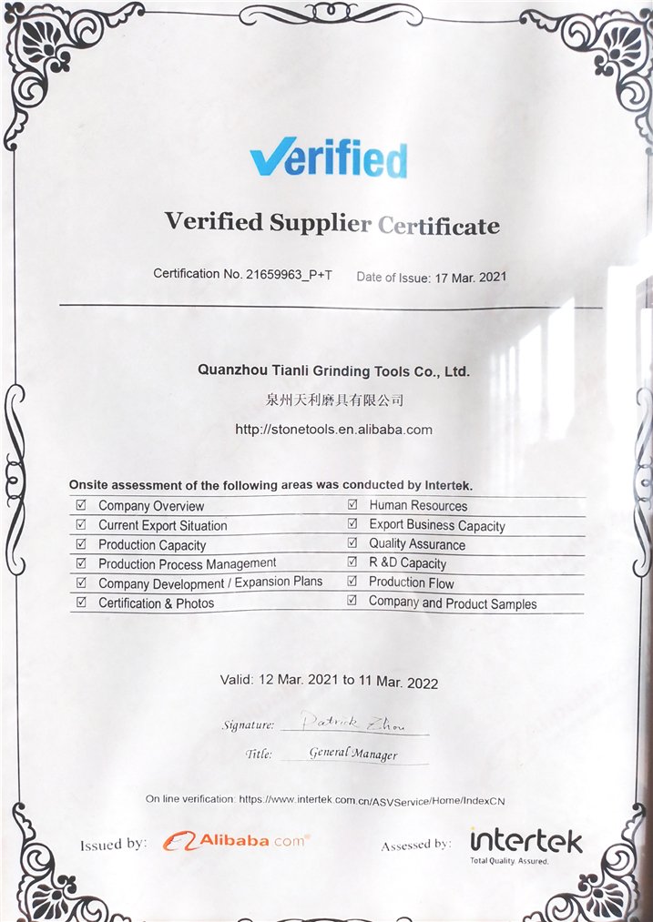 CE Standard Certification for Abrasive Tools