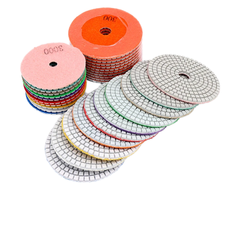 Granite Tools Diamond Polishing Pad Good Quality 7 Steps Polishing Pads Marble Floor Grinder Quartz Polishing Pads