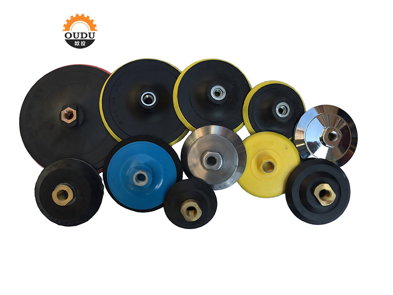 Tianli rigid aluminum and flexible rubber backer pads hook and loop pad holders