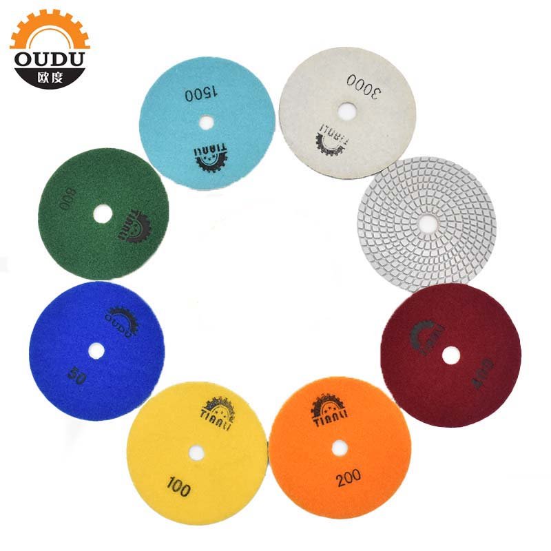 Tianli 5″ 7-Step Turbo Wet Polishing Pads