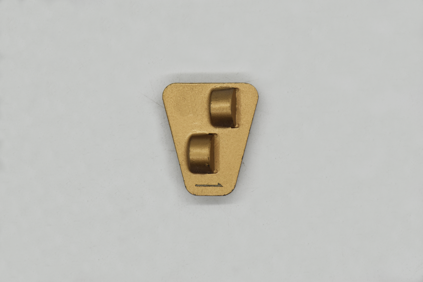 Gold Triangular Twin-Button Diamond Grinding Block
