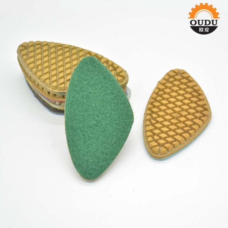 Triangle segment diamond polishing pad