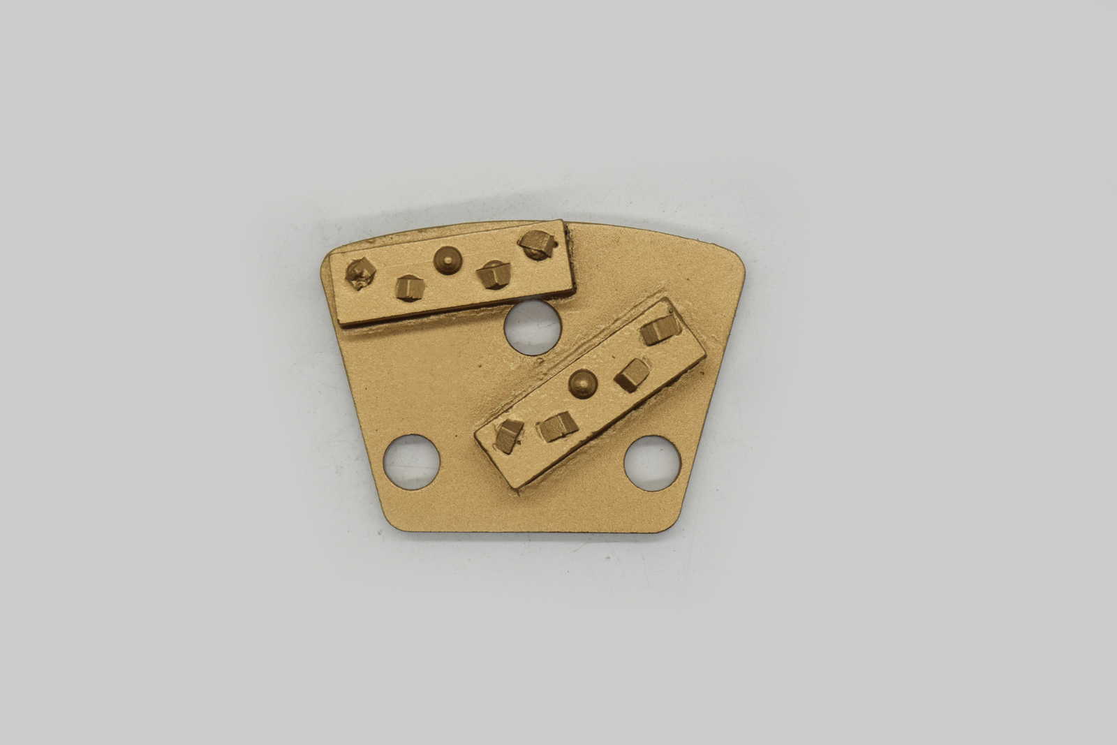 Gold 3-Hole Twin-Segment Diamond Grinding Shoe