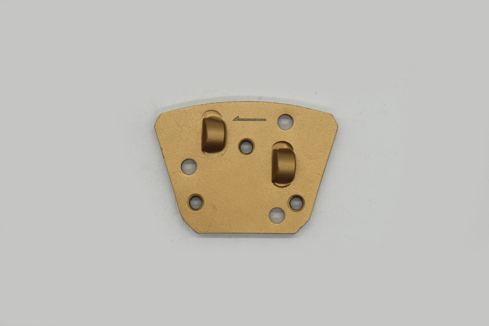 Gold 6-Hole Twin-Button Diamond Grinding Shoe