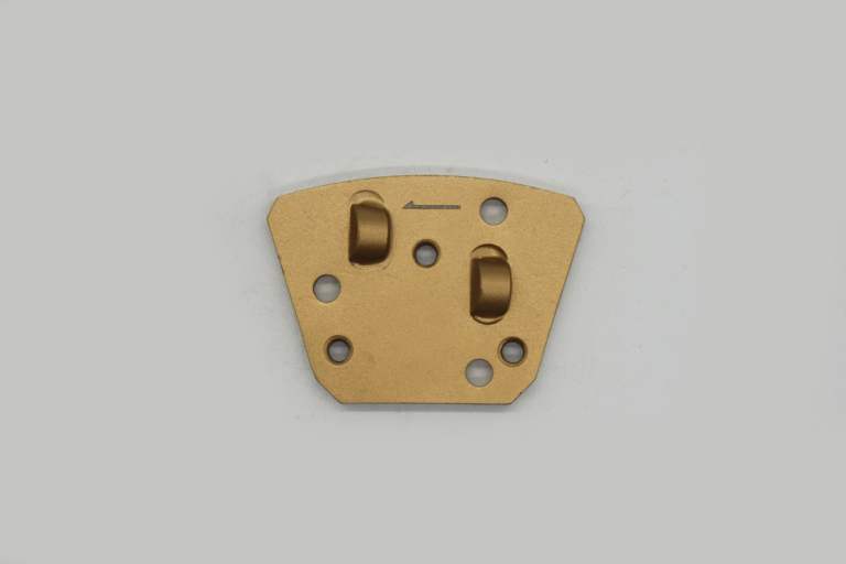 Gold Curved-Base Diamond Grinding Block with Twin Guide Pegs