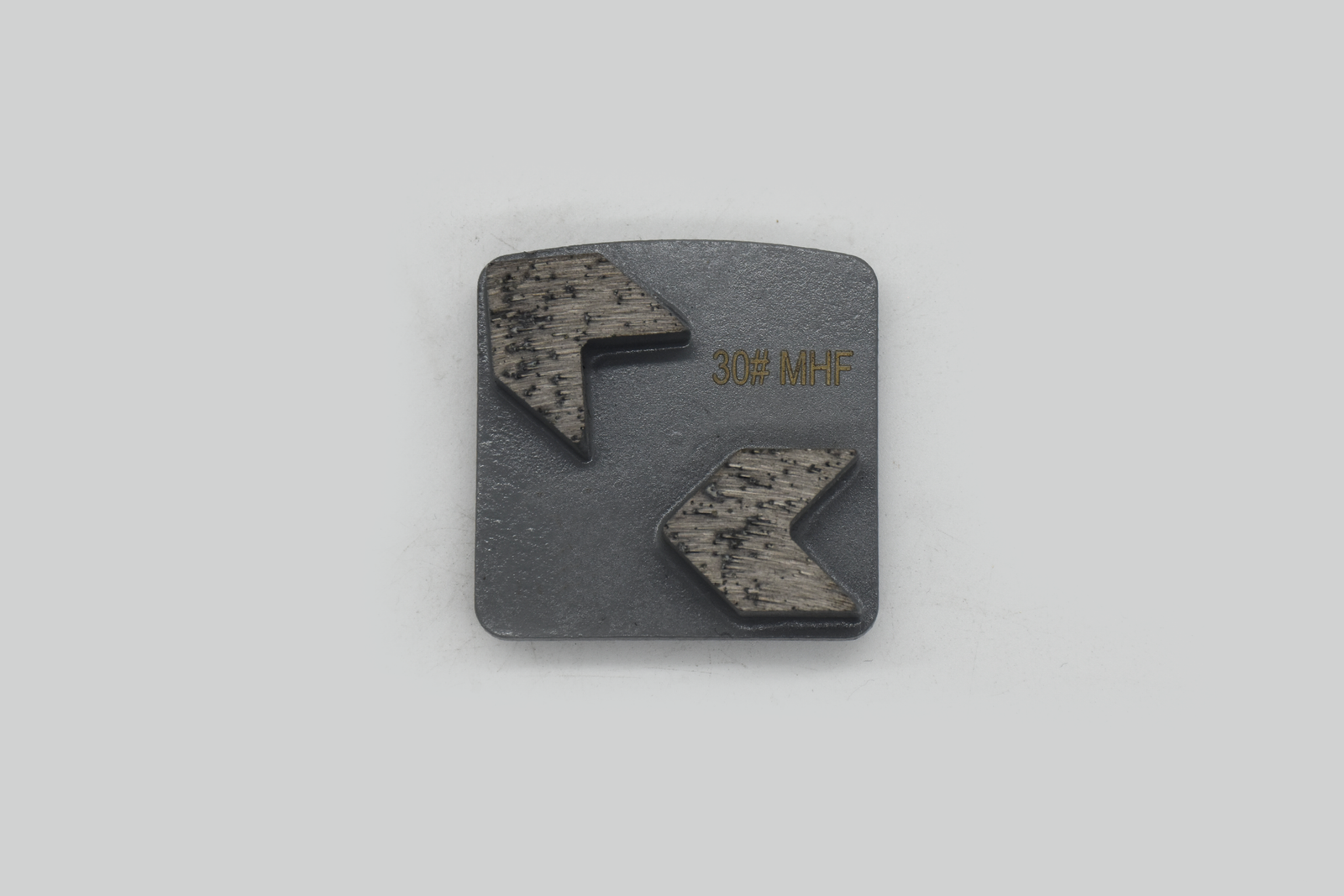 Black Square Double-Arrow Diamond Grinding Block