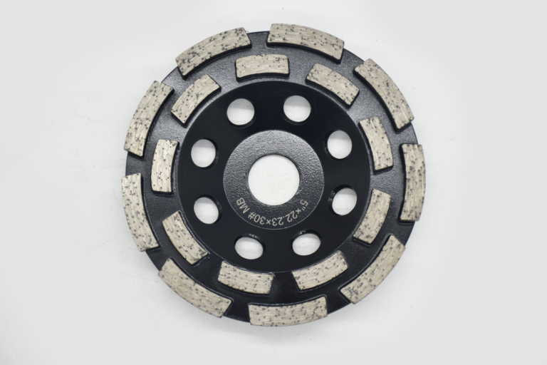 5″ Black Double-Row 8-Hole Diamond Grinding Cup Wheel