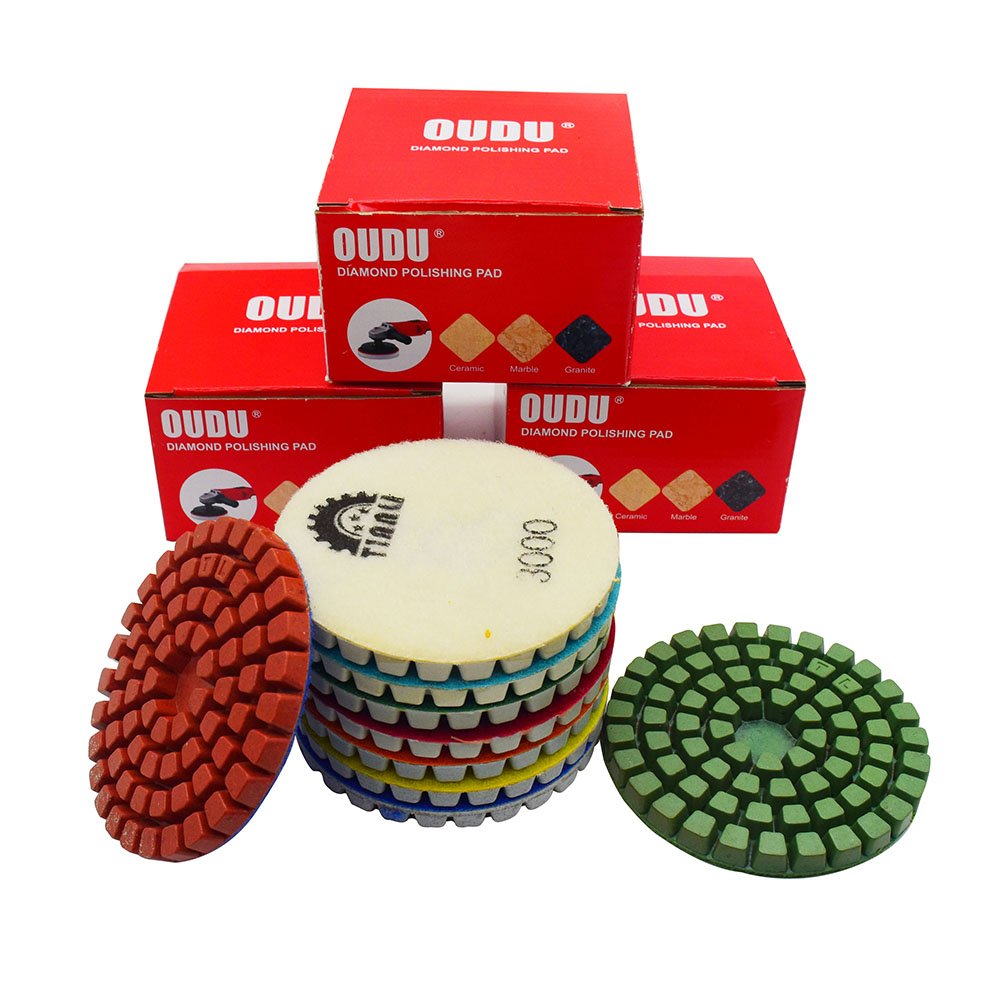 4-inch 8mm Resin Bond Diamond Polishing Pad