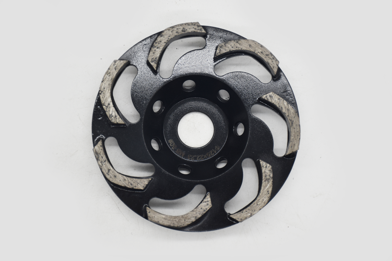 6-Segment Turbo Cup Diamond Grinding Wheel with Threaded Hub