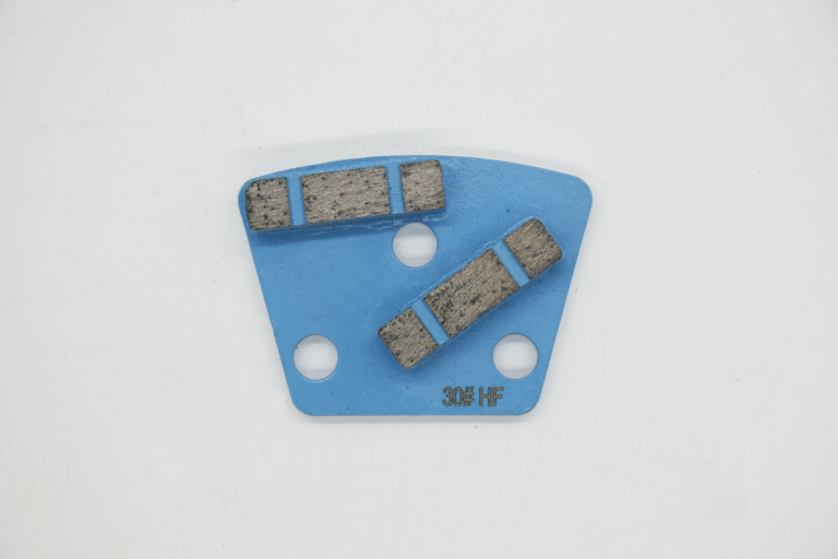 Blue Trapezoid 3-Hole Segmented Diamond Grinding Shoe