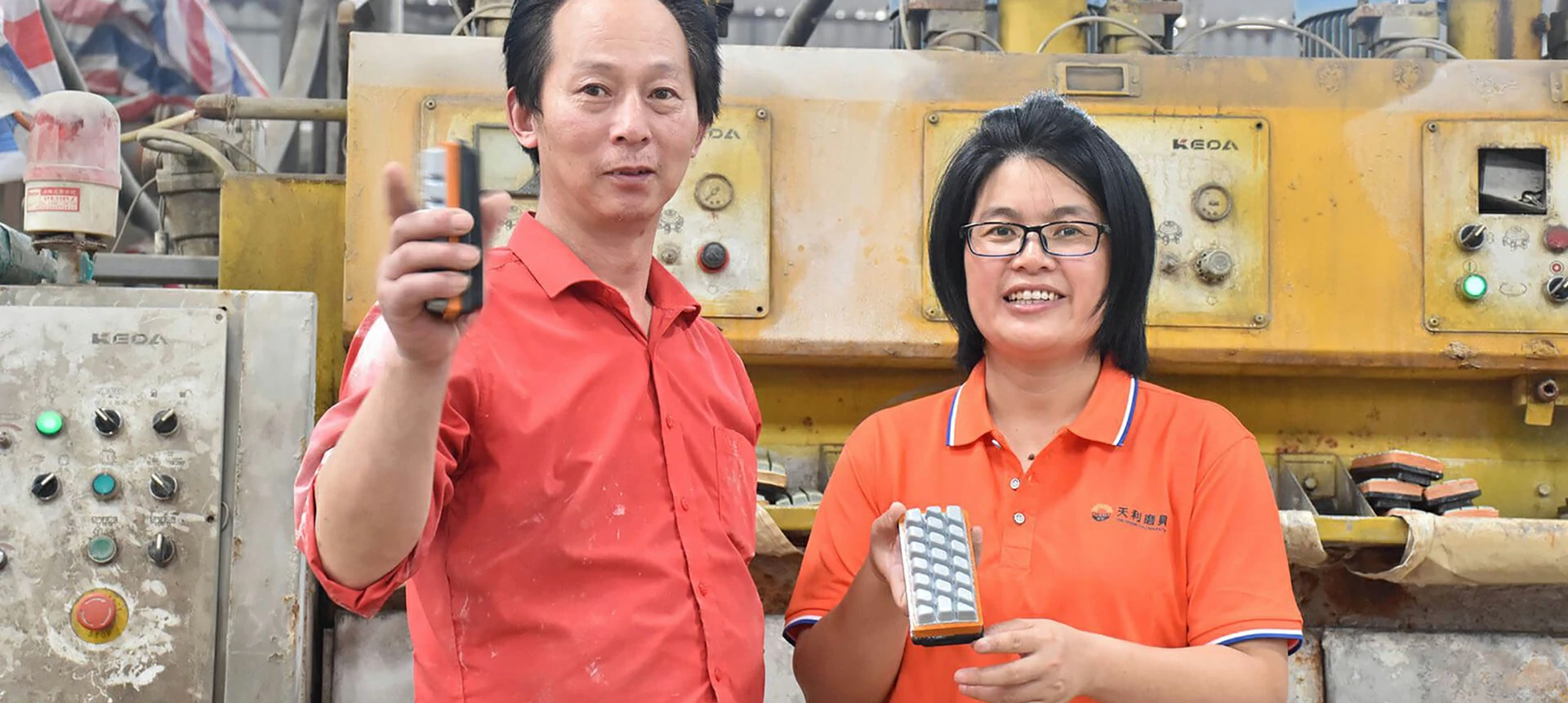 Tianli diamond tools showcase booth at international stone exhibition