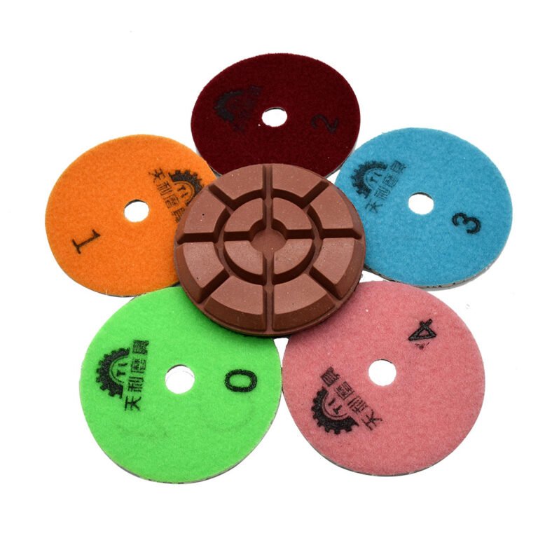 Cross pattern diamond polishing pad
