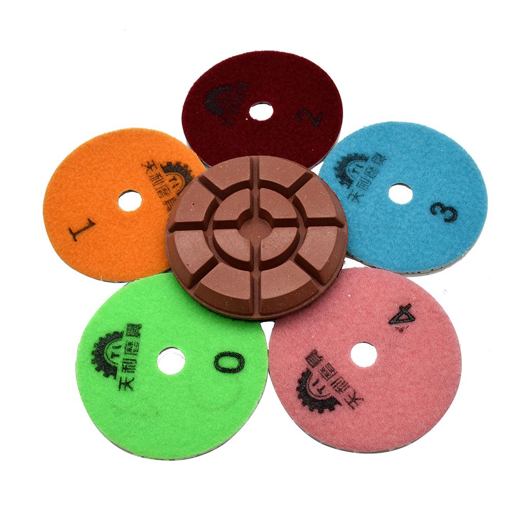 Cross pattern diamond polishing pad