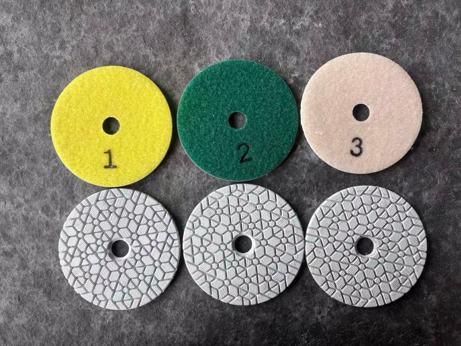 New US-Formula 3-Step Flower-Pattern Wet Polishing Pad 2