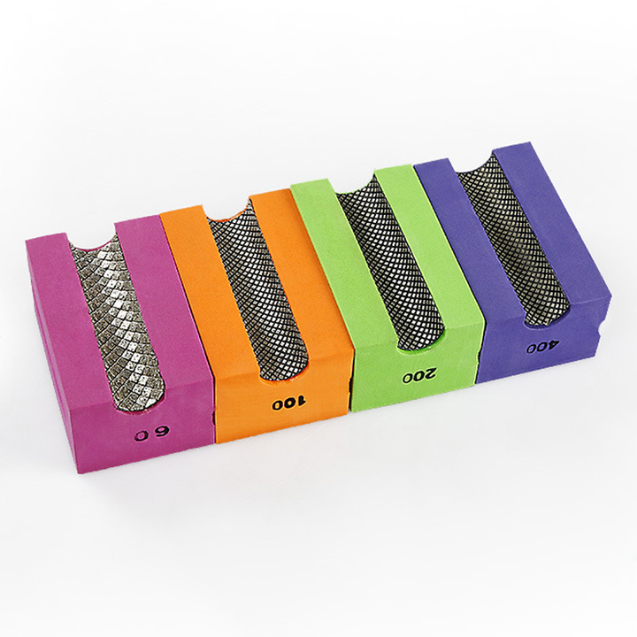 Tianli diamond hand pads with concave working surface