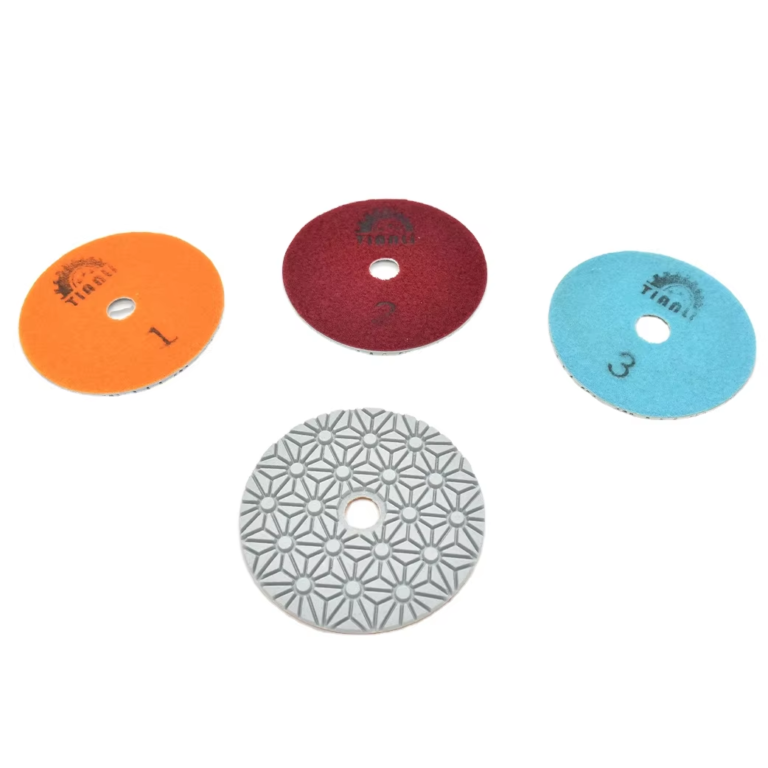4-inch 3-Step Petal-Shaped Wet Polishing Pad