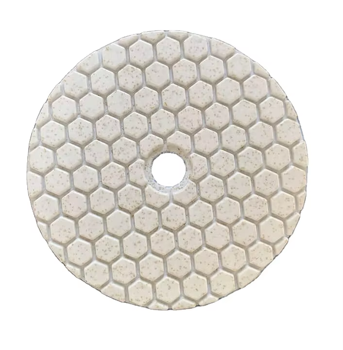 White Dry Diamond Polishing Pad