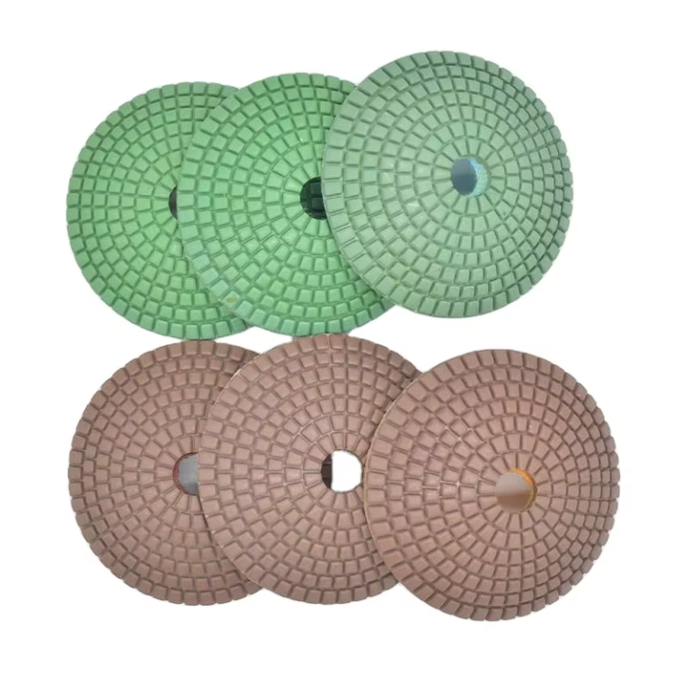 Bowl shaped wet polishing pad