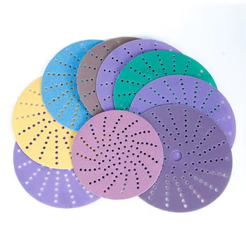 Color-coded sanding discs