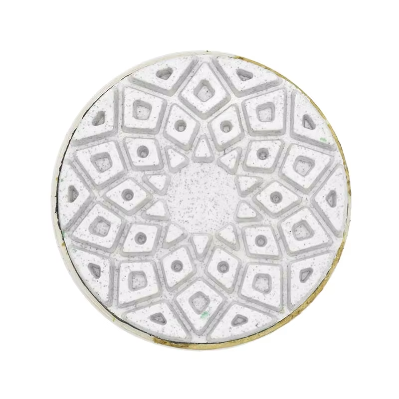 lotus pattern snail lock back polishing pad