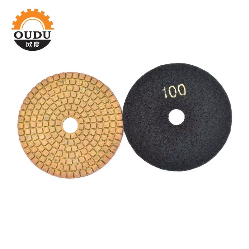 Metal diamond polishing pad