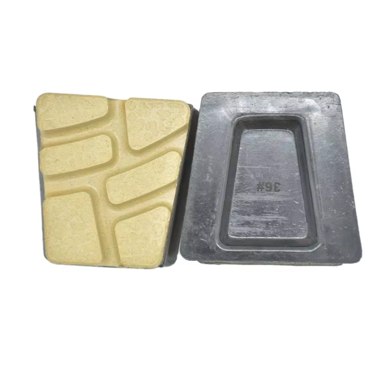 Horseshoe-shaped resin diamond grinding block
