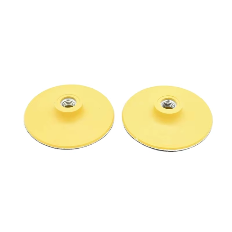 Yellow plastic backing pad