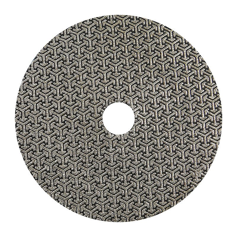 Electroplated diamond polishing pad
